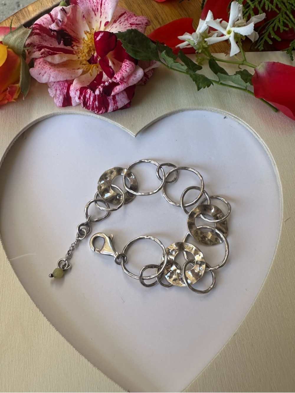 Silpada sterling silver 925 Link Bracelet  8” long